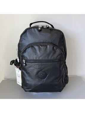 Kipling Seoul Up 17" Laptop Extra Large Backpack in Shining Black NWT